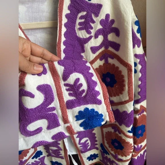 Blink Buy Women's Suzani Embroidered Jacket NWOT / Made in India - Picture 13 of 17